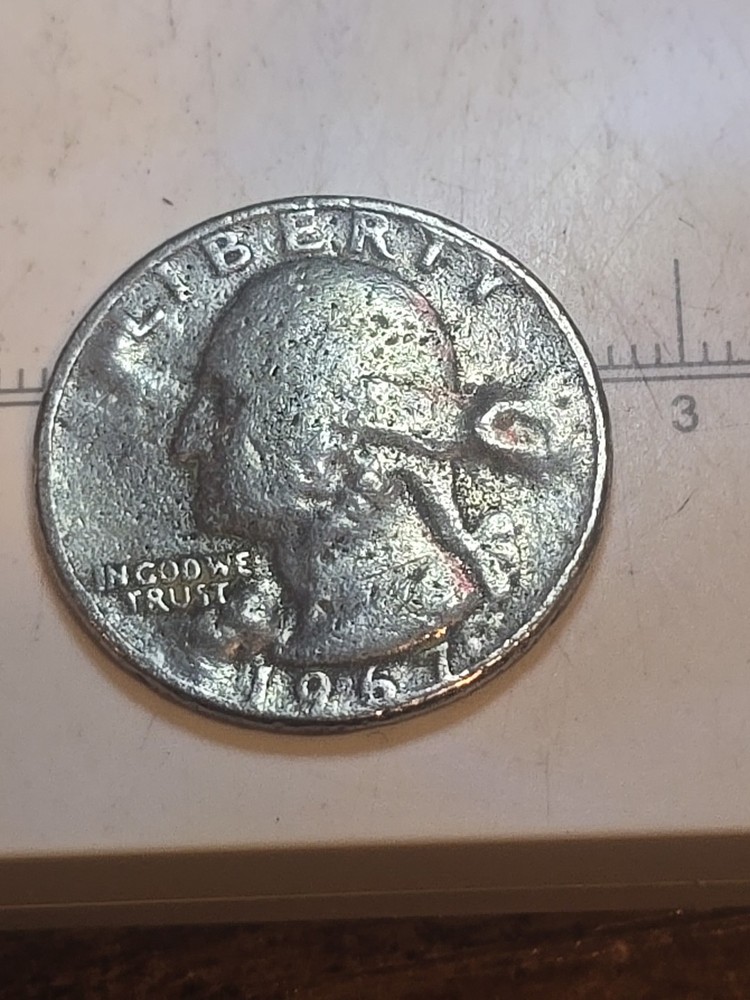 1967 Washington Quarter ERROR