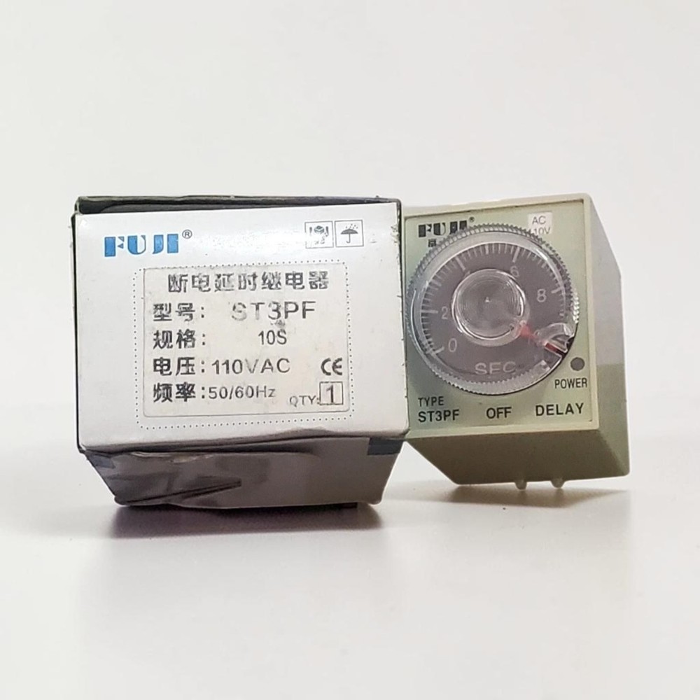 FUJI ST3PF ELECTRONIC TIMER TIME RANGE 10SECOND 110VAC FREE FAST SHIPPING