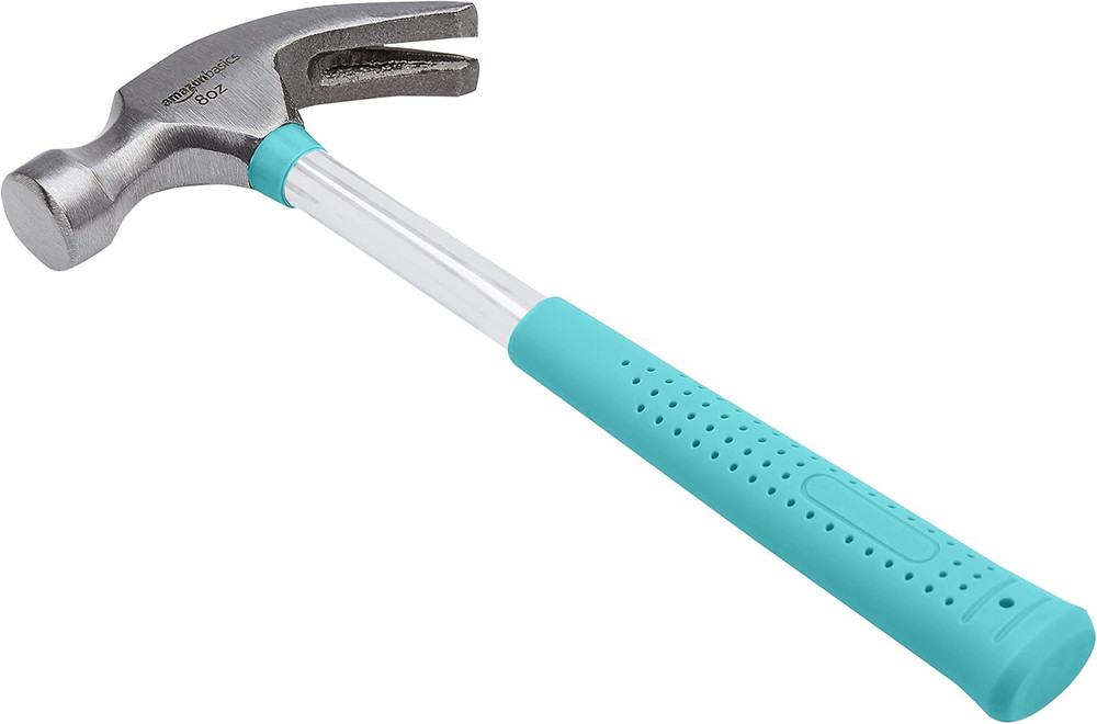 Amazon Basics 8 Oz Hammer, Turquoise