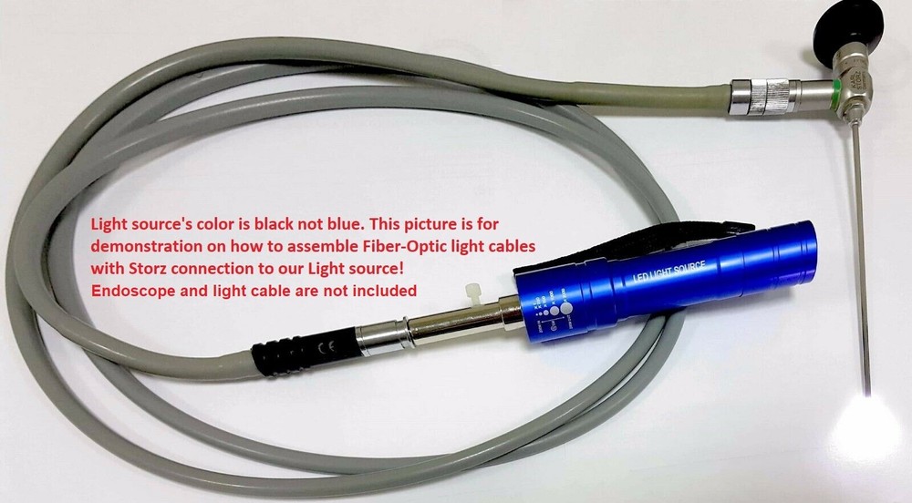 Portable LED light Source Compatible with OLYMPUS/STORZ Endoscope/light cable.L4