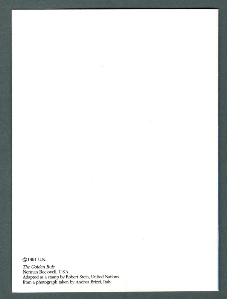 UNPA 1991 Christmas Issue Folder with cancelled #591