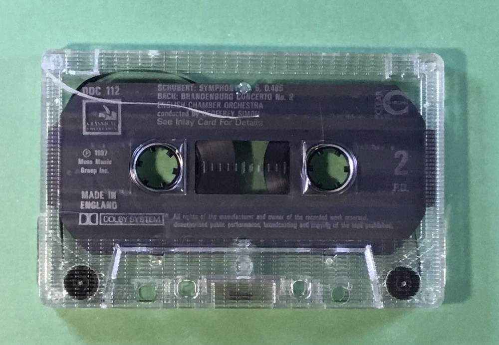 beethoven - schurbert - js bach audio cassette