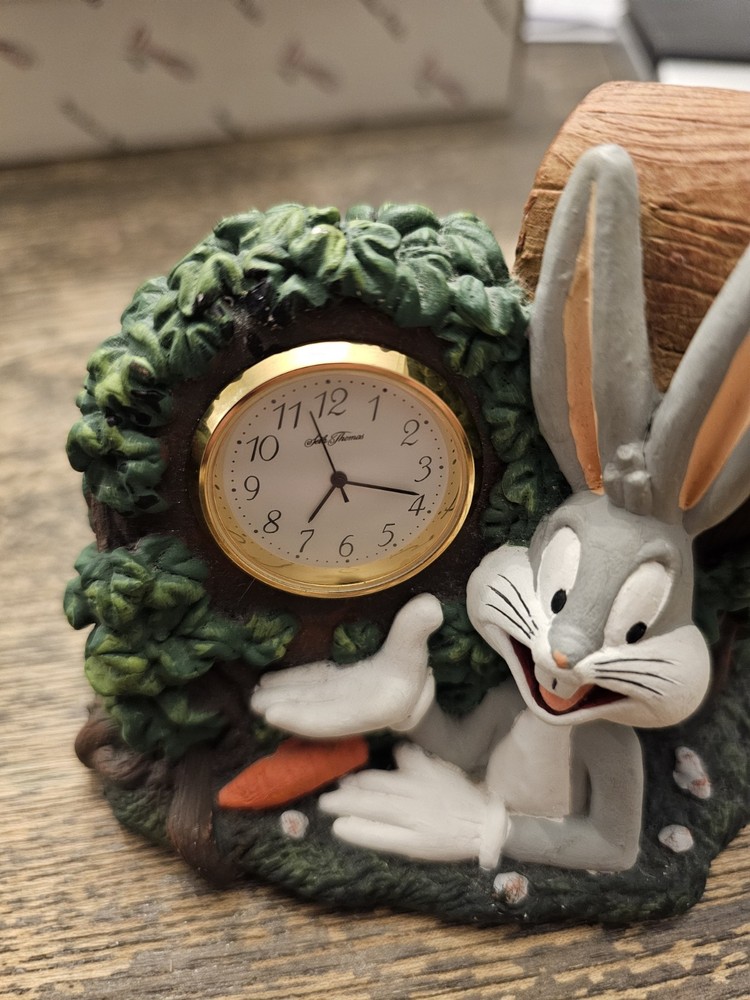 Seth Thomas Bugs Bunny Clock Sculpture Quartz - Needs Battery
