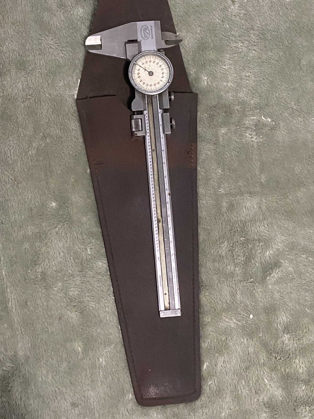 RARE VTG. HELIOS Dial Calipers 6.5”  Fine Adj. Pre-1949 Germany W/ Original Case