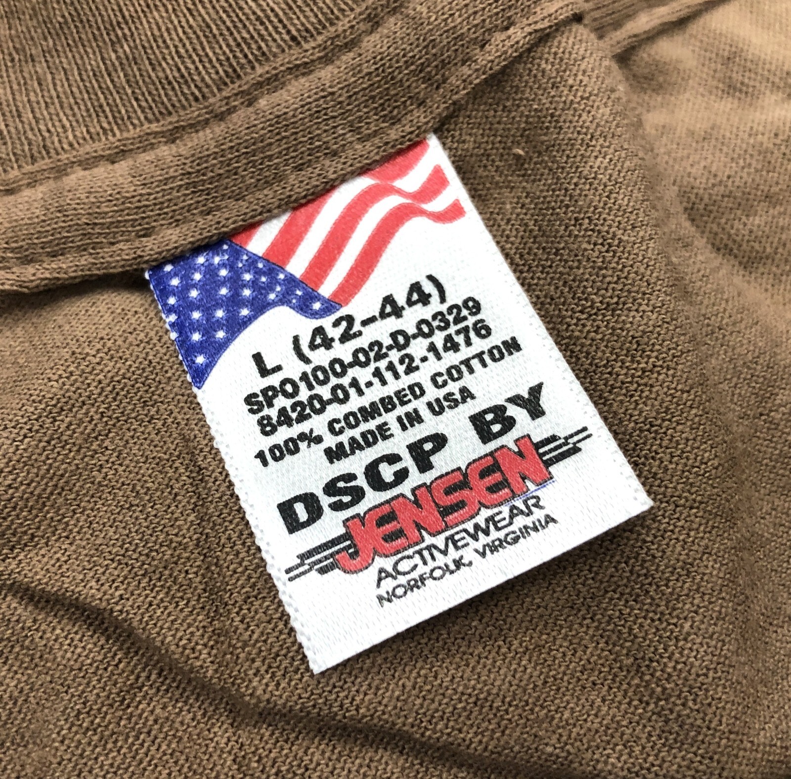 3 USGI Vintage Brown Shirts Sz L 8420-01-112-1476 Undershirt OIF / OEF DCU