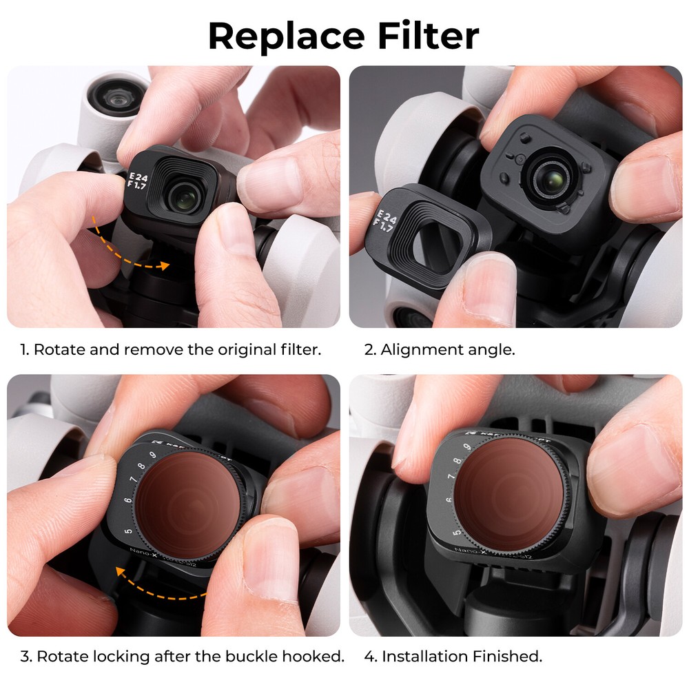 K&F Concept for DJI Mini 3/ Mini 3 Pro Filter UV Protector/ND/Variable ND Filter