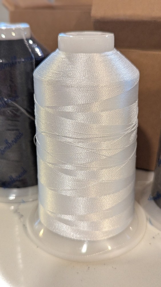 Simthread Embroidery Thread Combination Box, Black, Gray, And White