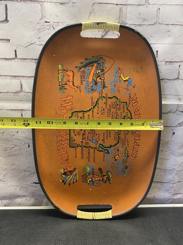 HTF Vacationland Wisconsin Themed Serving Tray