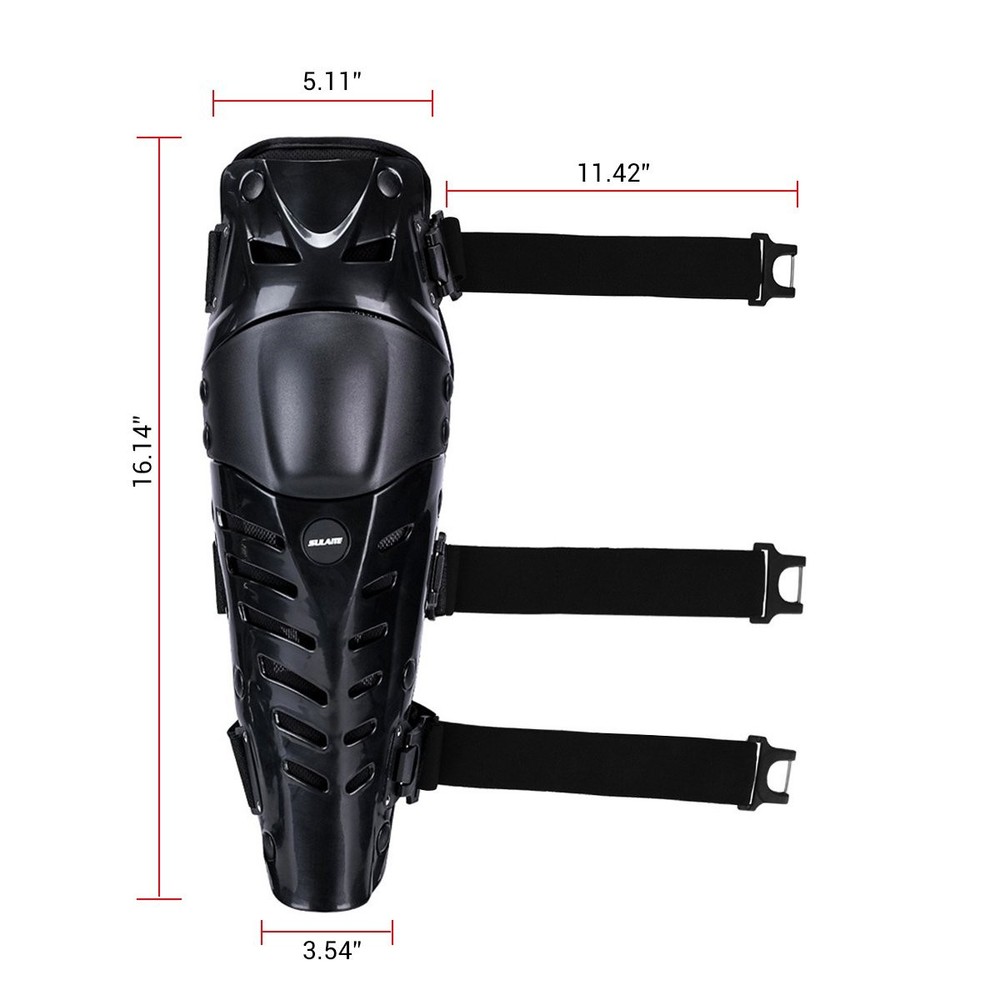 Motorcycle Knee Protective Shin Guards Adjustable Long Leg Sleeve Protector