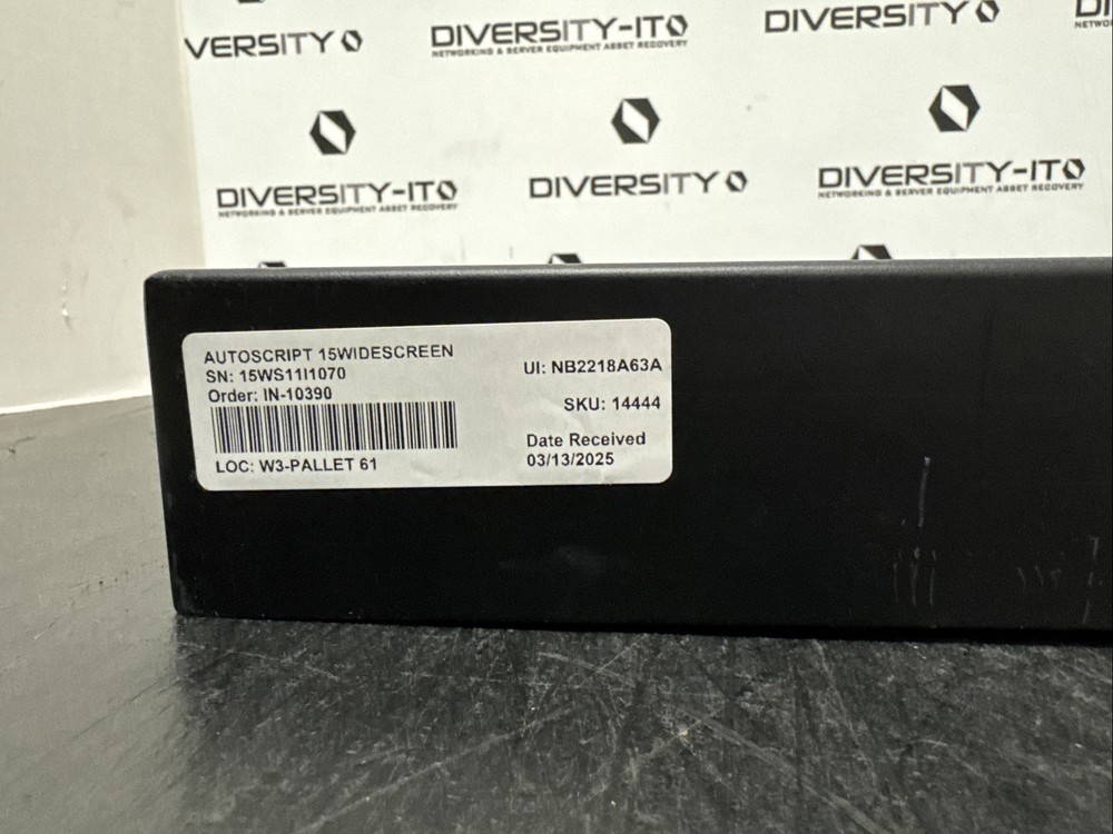 Autoscript HD/SD SDI 16" WIDESCREEN