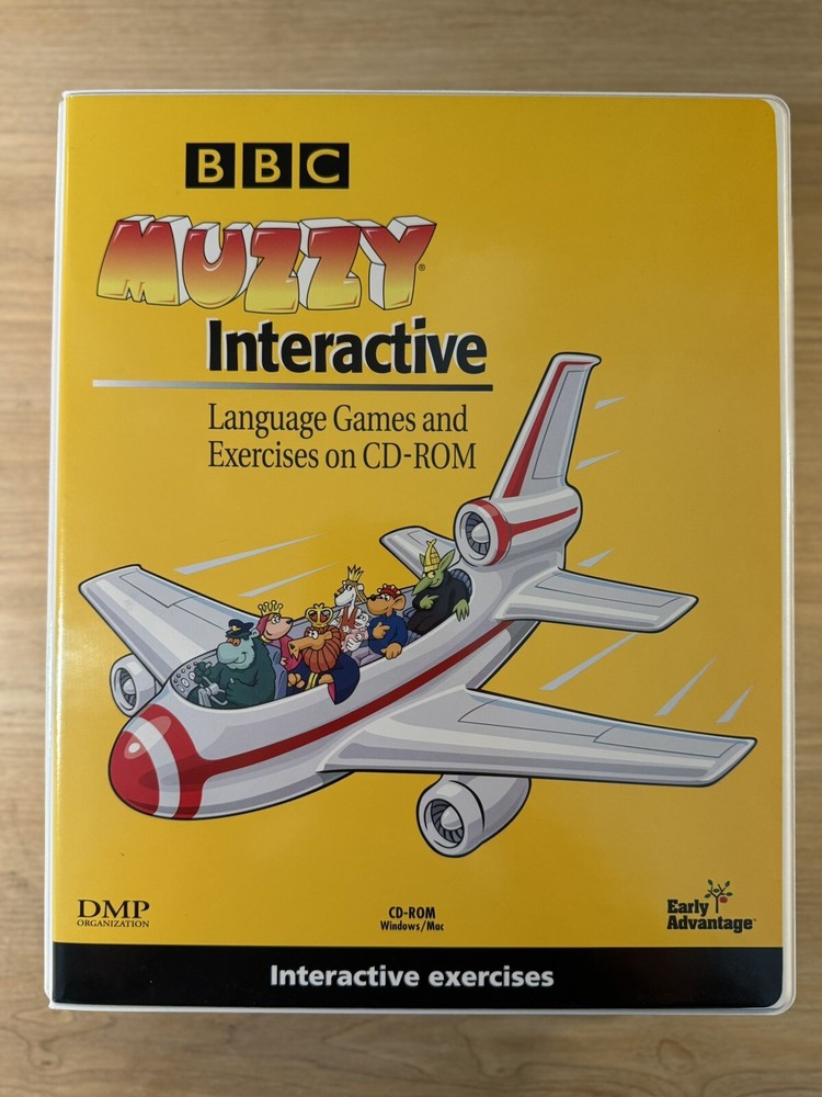SEALED BBC Muzzy Spanish Level 1 Interactive Exercises CD-ROM Set Language Games