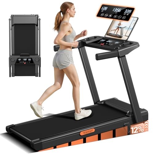 LONTEK 12% 3-in-1 Portable Treadmills, 300 lbs, 3.0HP Quiet - Scratch & Dent
