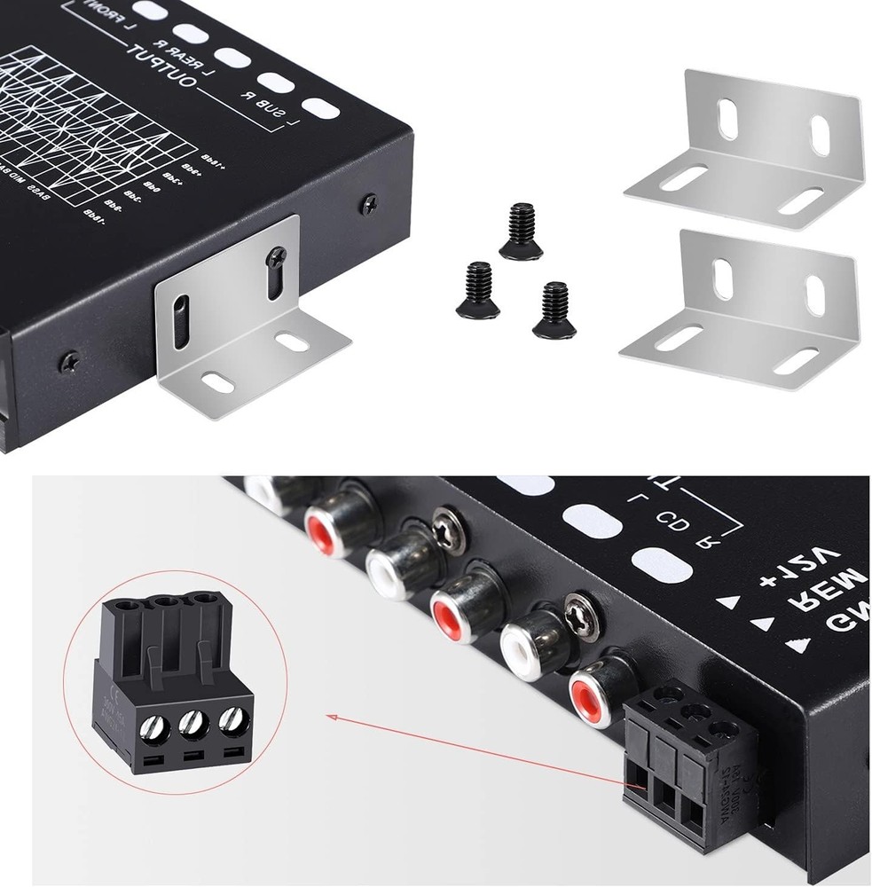 EQ Car Amplifier: 7-Band Graphic Equalizer, Subwoofer Output