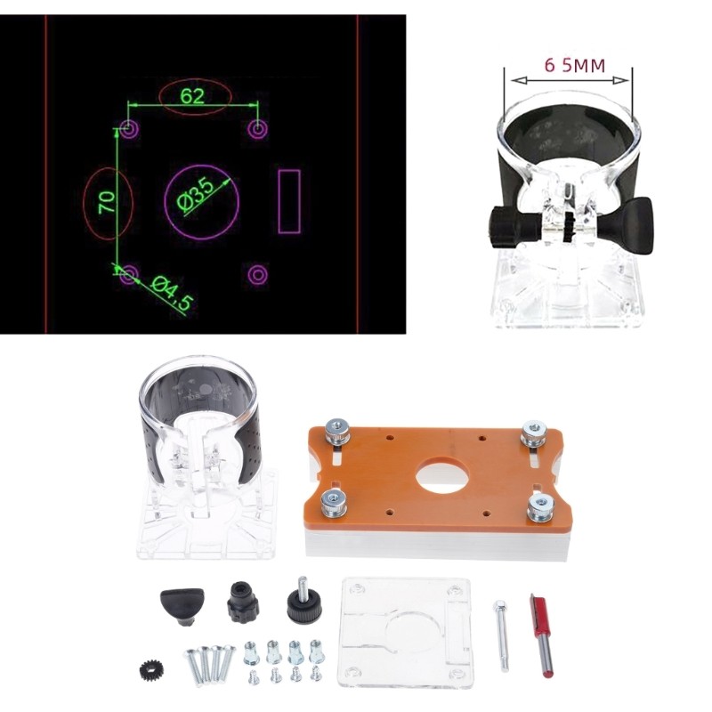 Compact Designs Router Base Trimmer Base for Easy Handling & Portability