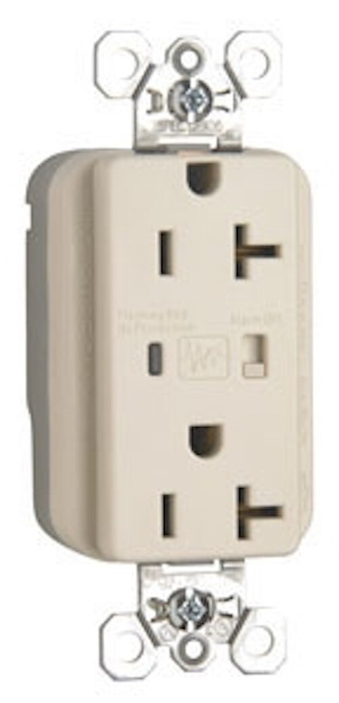 PLUGTAIL Extra Heavy-Duty Surge Protective Duplex Receptacle, Light Almond