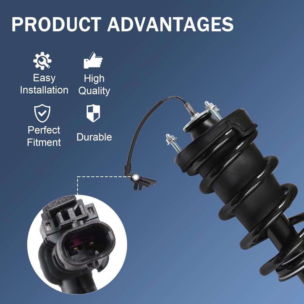Front Air Strut Shock Absorber with Spring Magnetic Assembly Compatible with ...