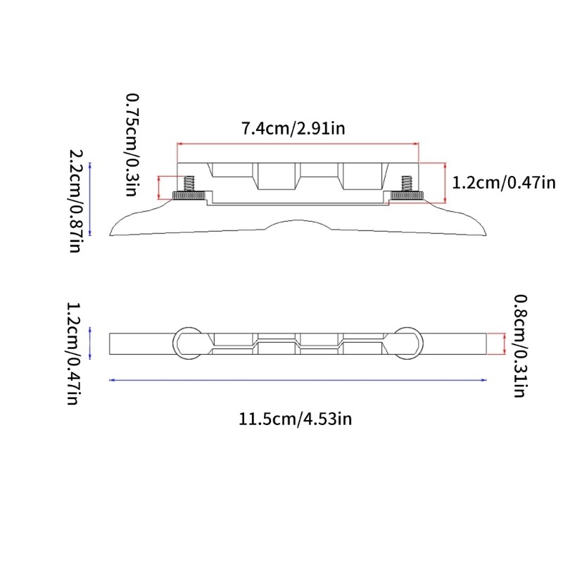 Height Adjustable Light Weight Ebony Guitar Bridge Easy String Action Adjustment