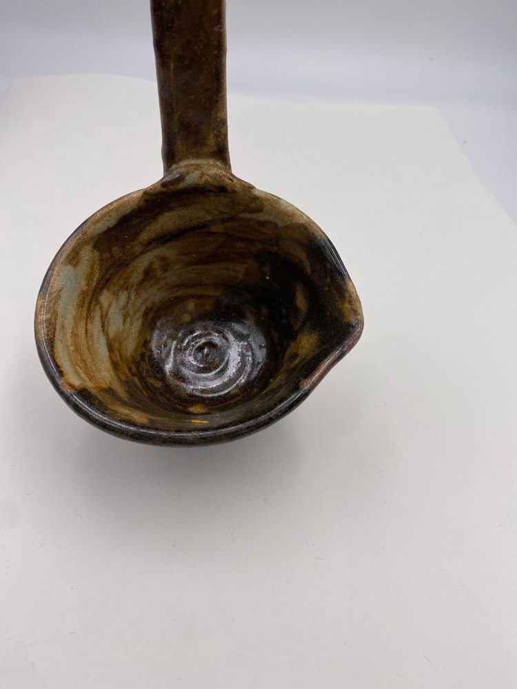 Studio Art Pottery Ladle Signed