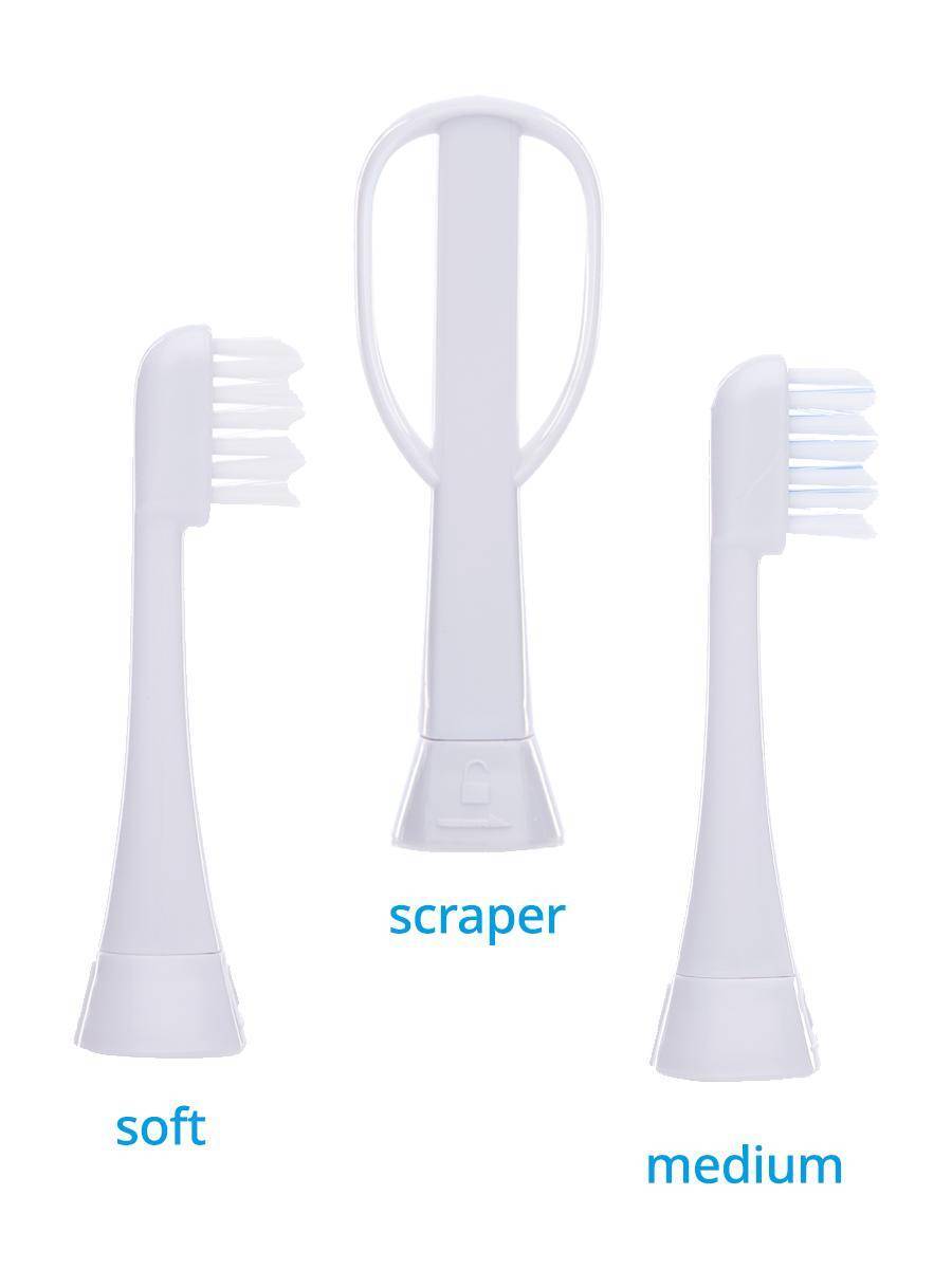 MEGASONEX M8 S Ultrasonic Toothbrush Set - With 2 Vibration Levels