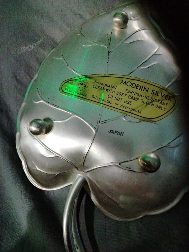 Silverplated Leaf ,Tarnish Free Candy Dish