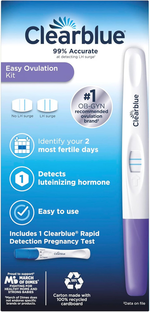 Ovulation Complete Starter Kit, 10 Ovulation Tests and 1 Pregnancy Test