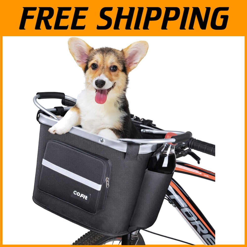Aluminum Frame Bike Basket for Commuting-