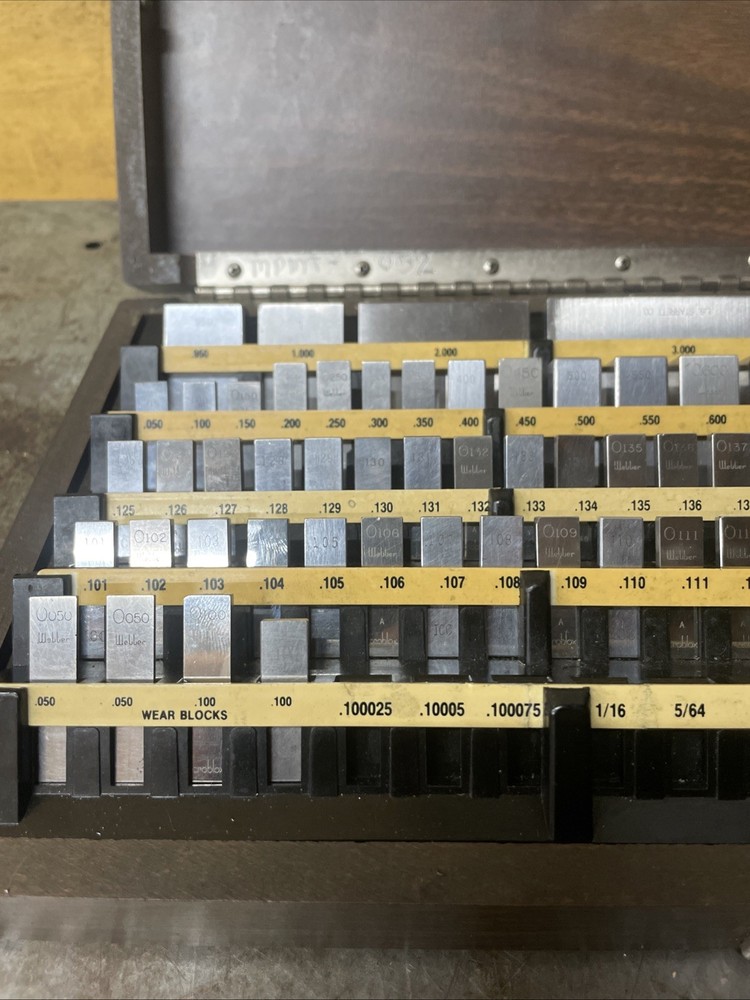 Starrett Webber Croblox 84 Pc Rectangular Gage Block Set