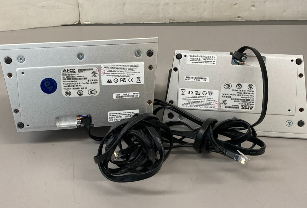 Lot of 2 AMX Modero MXT-701 Touch Panel Control Screen - Untested
