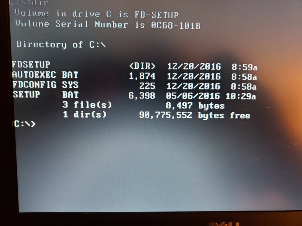 FreeDOS 1.2 Bootable or Installable MS DOS Compatible OS 16G USB Stick