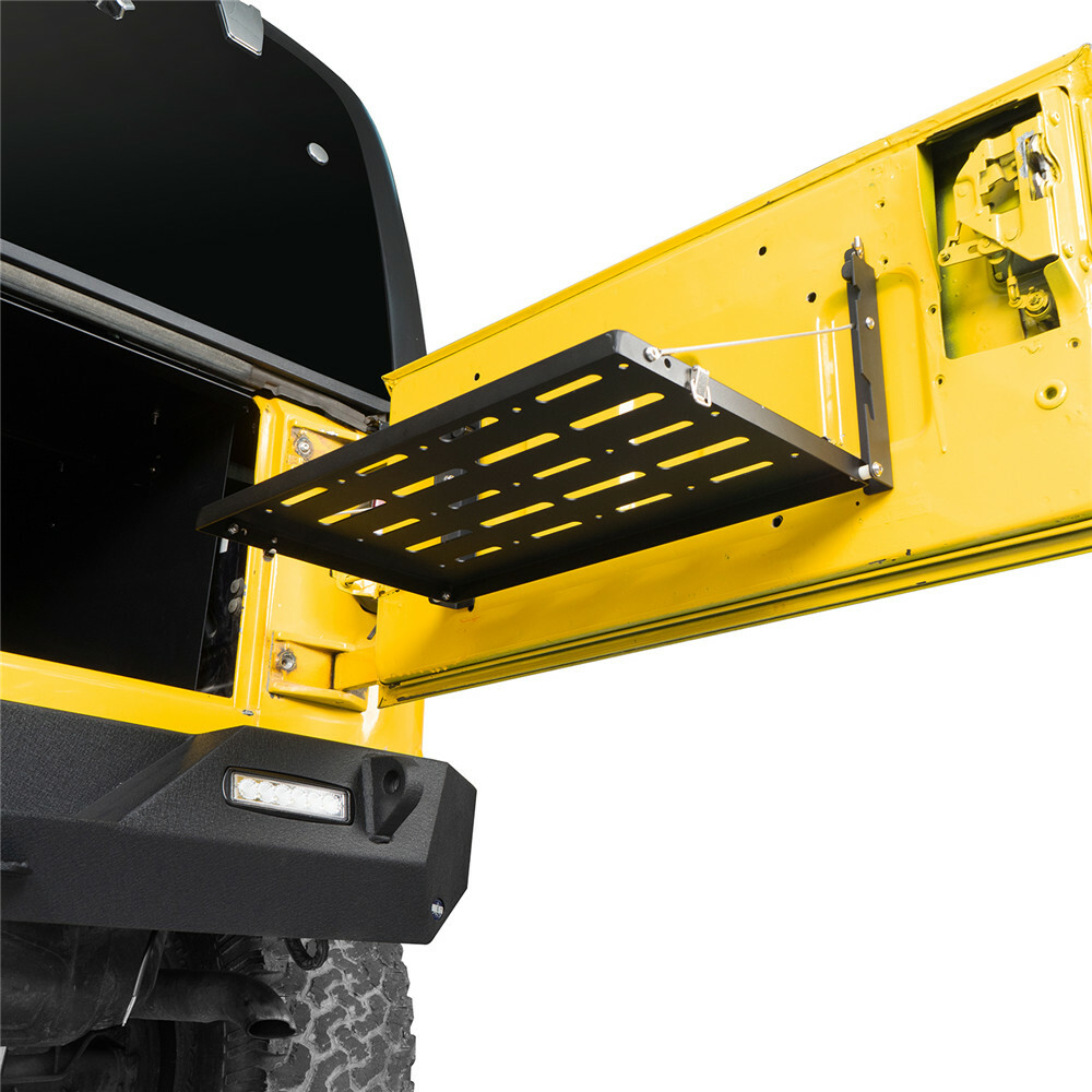 Tailgate Camping Table Foldable Cargo Shelf Lockable for 97-06 Jeep Wrangler TJ