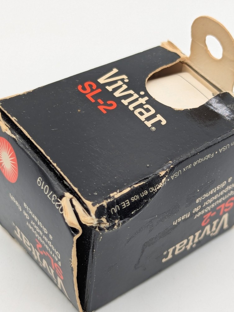 Vivitar SL-2 Flash Remote Trigger In Original Box W/Instructions Untested