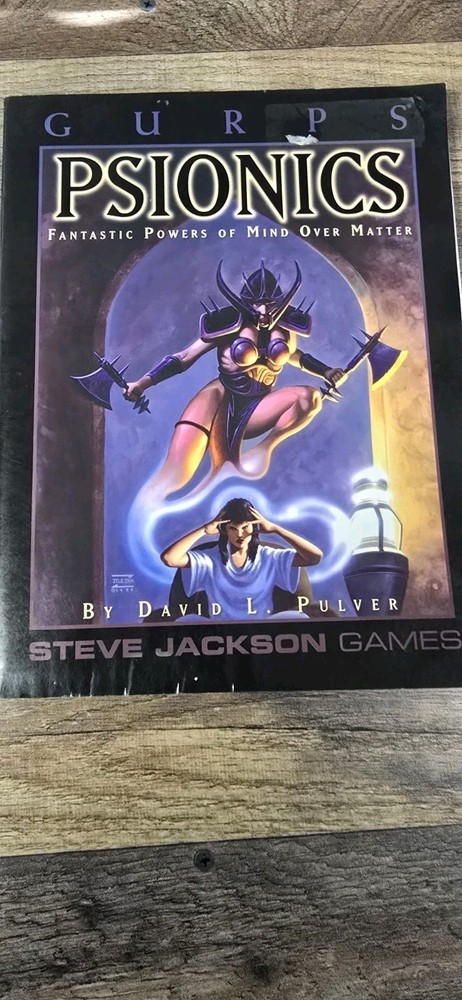 GURPS Psionics - Steve Jackson Games - Paperback Pre Owned