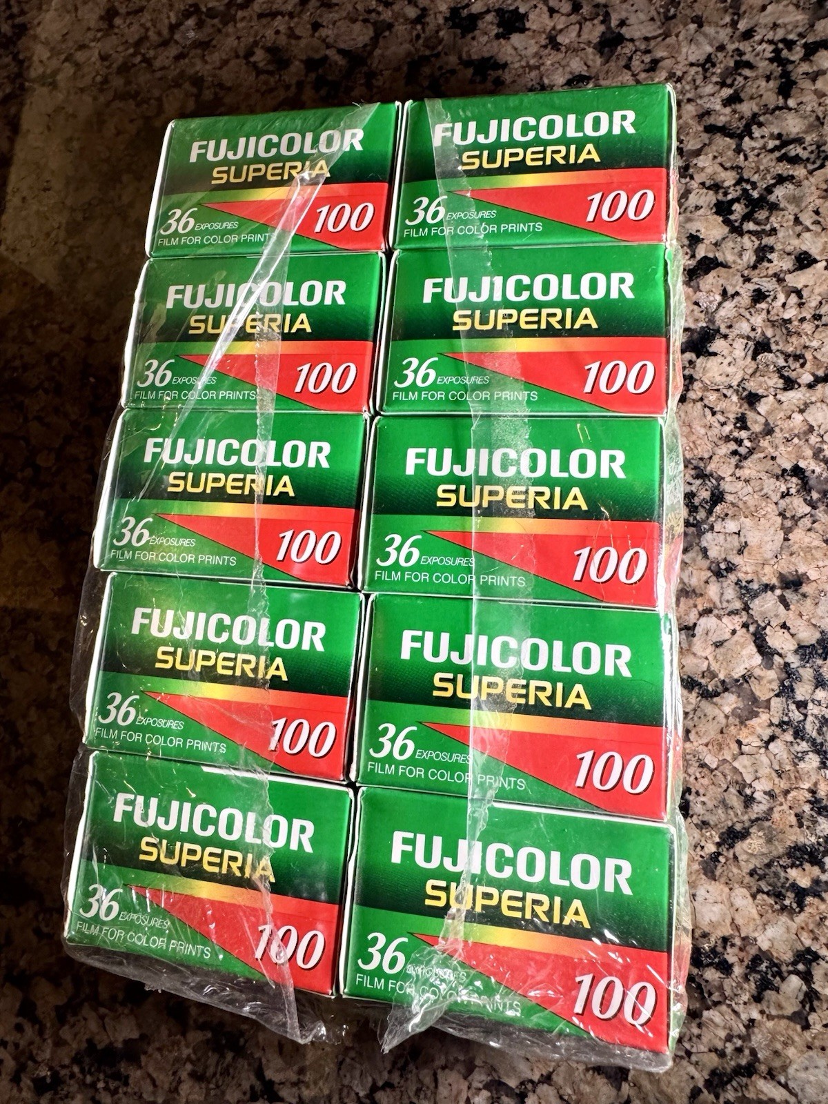 NIB Lot 10 Unopened Fujifilm Superia 100 CN 135 36 Exp 35mm Film Expired 11/2000