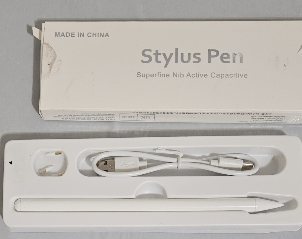 Stylus Pen Superfine Nib Active Capacitive White Precise for Ipad
