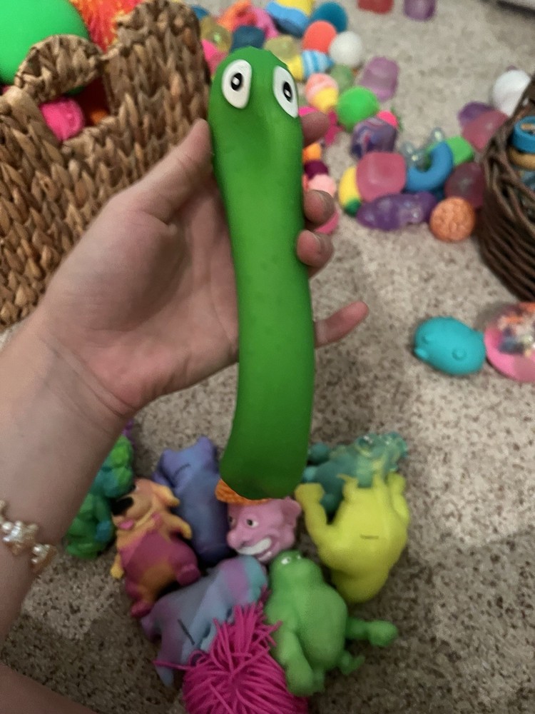 Stretchy Sand Filled Pickle Lightly Used