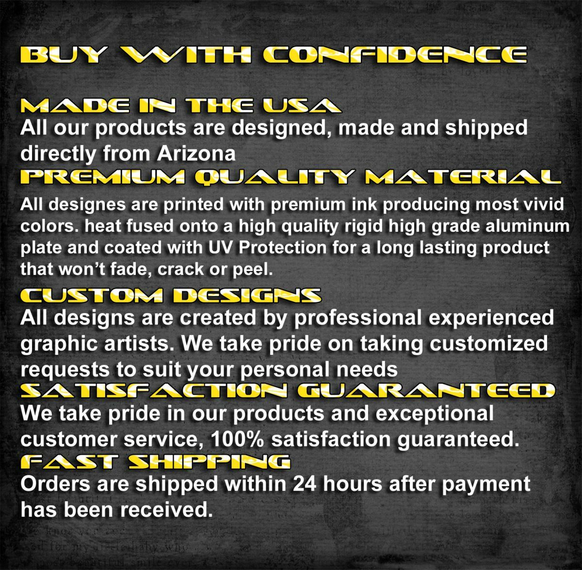 Cadillac Cadi Wreath Inspired Art flat Aluminum License Plate Tag Silver look