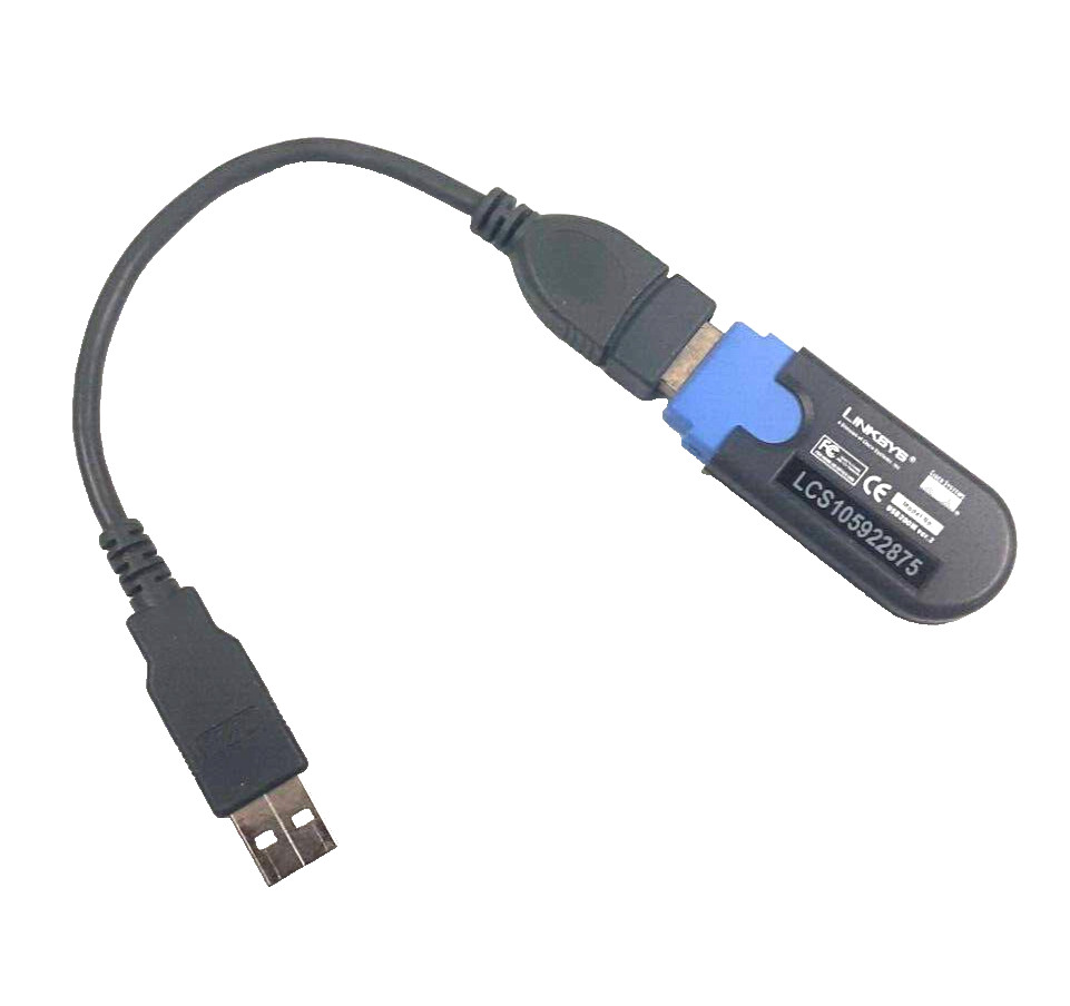 Linksys Network Adapter Model #USB200M USB 2.0 Plug & Play Tested & Works!