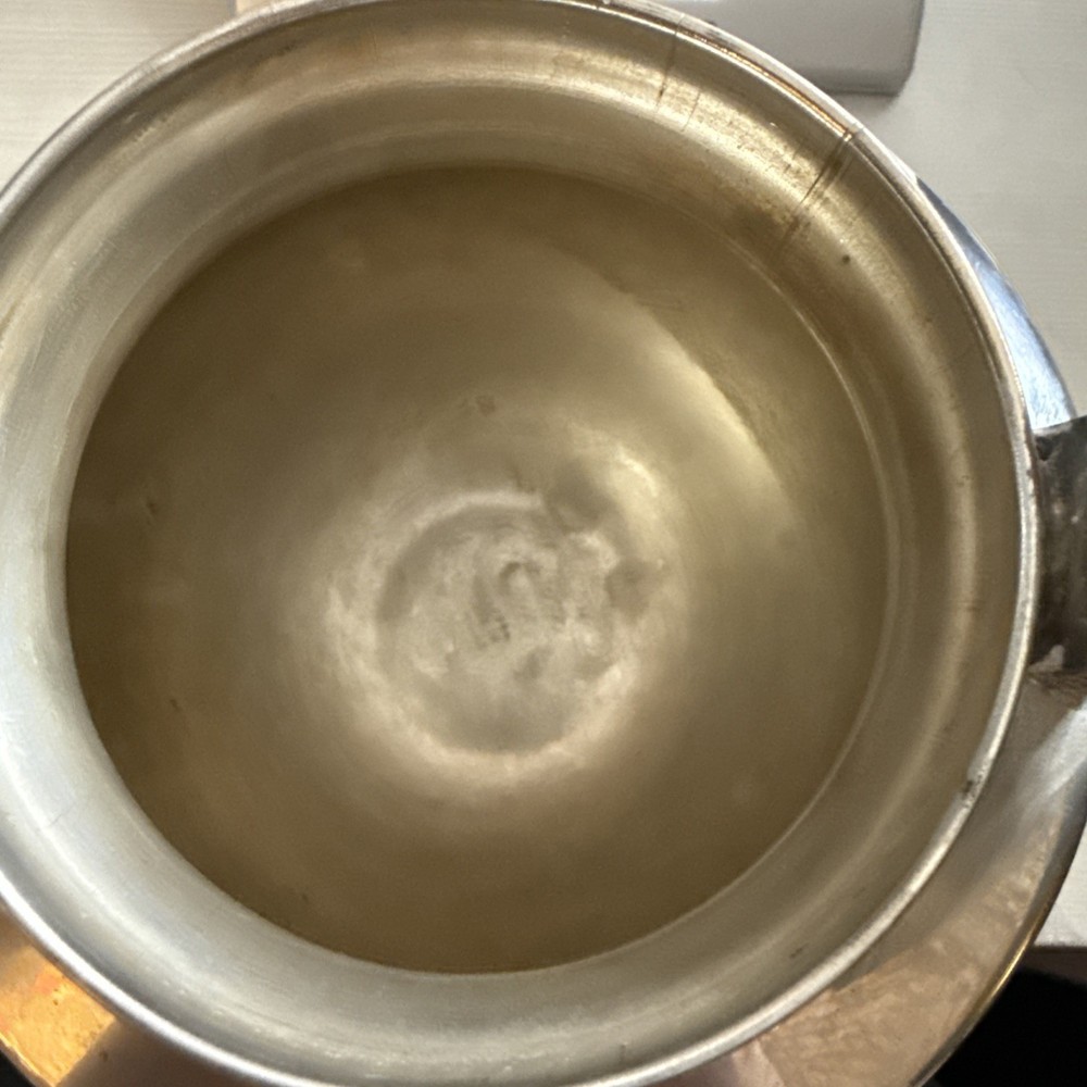 Silver On Copper Teapot