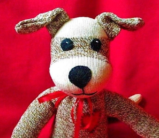 Sock Monkey Dog Great Gift*