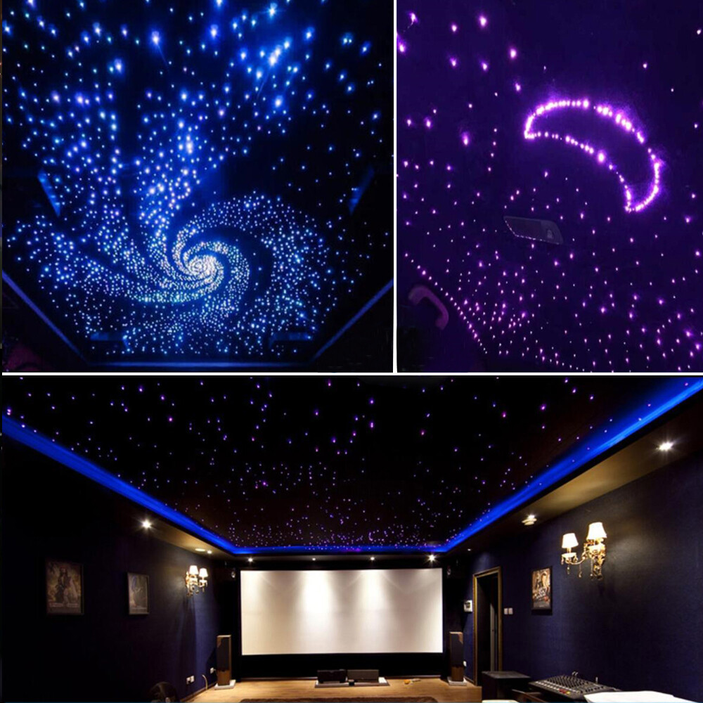 500-1300PC Car Home Headliner Twinkle Meteor Shooting Star Light Fiber Optic Kit