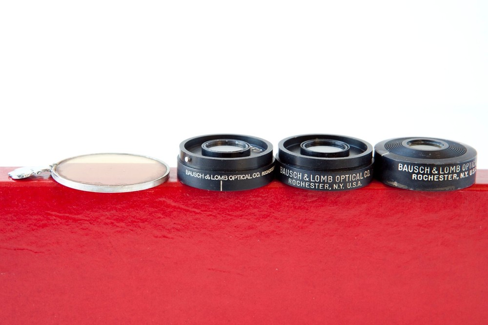 BAUSCH & LOMB Micro Light Polarizer FILTER Set for Use w/ Biological MICROSCOPE