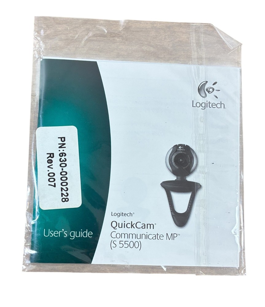 Logitech Webcam QuickCam Communicate MP S 5500 User's Guide & CD