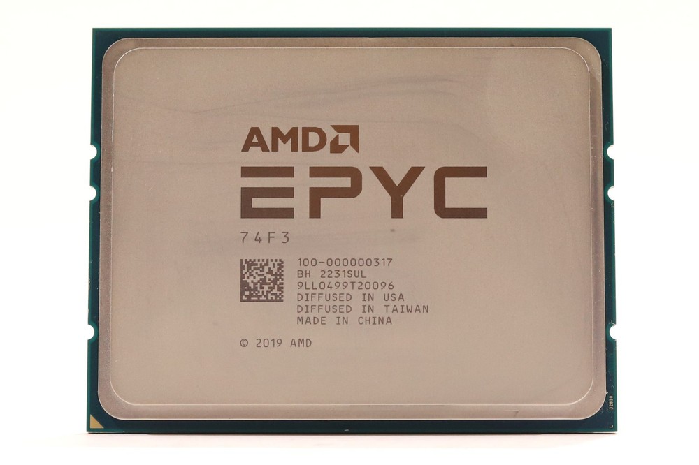 AMD EPYC 74F3 CPU 3.2GHz 24-Core 256MB Socket SP3 Processor P/N: 100-000000317