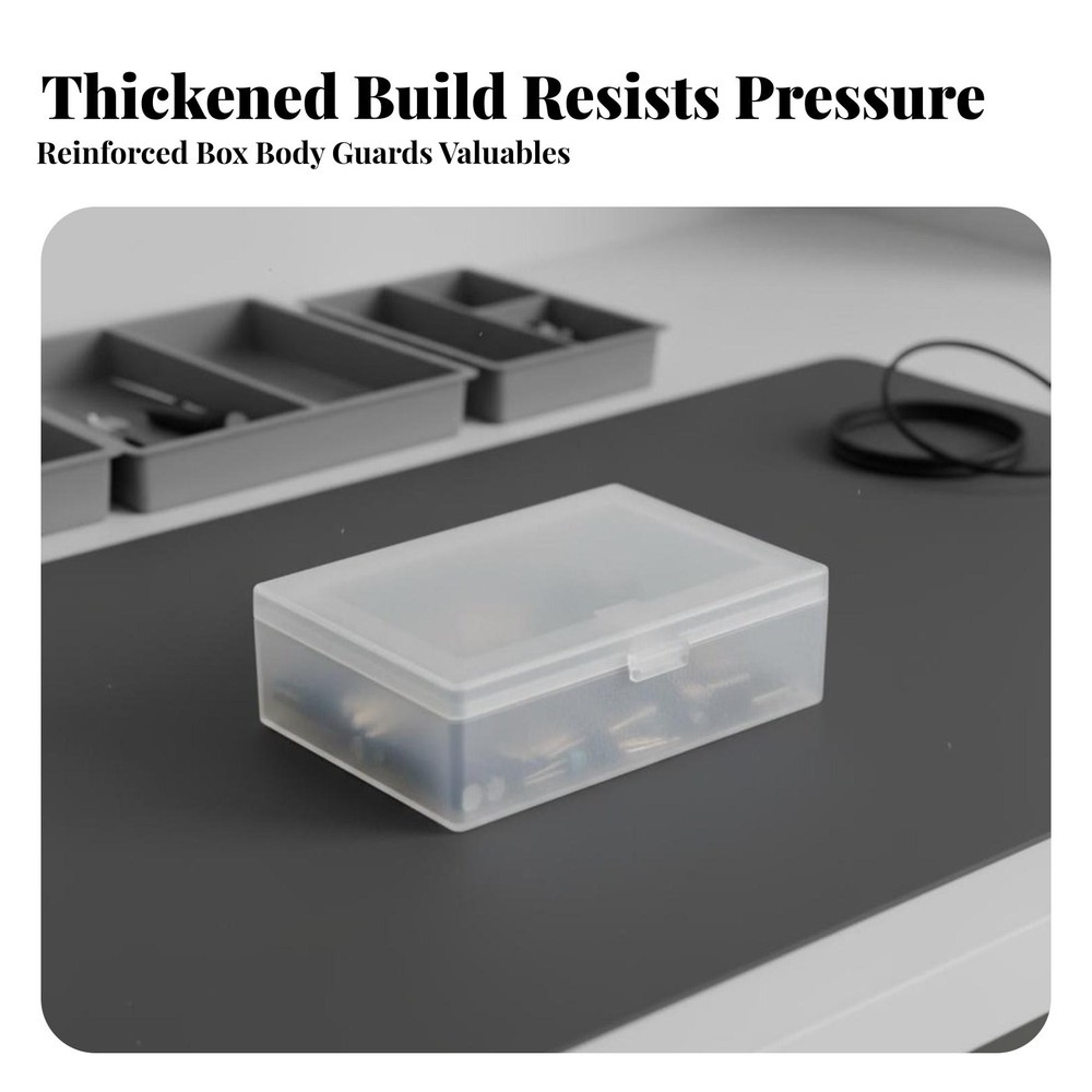 Rectangular Transparent Box Thickened Material Frosted Plastic Box Multipurpose