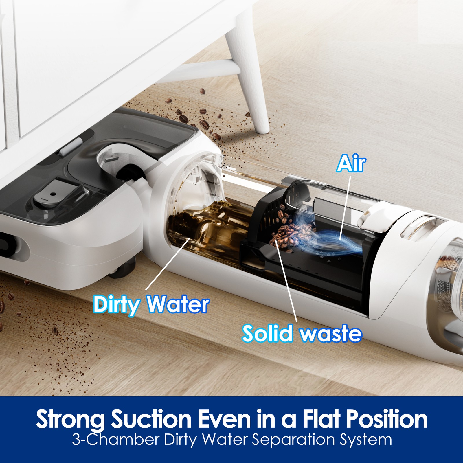 Tineco Floor ONE STRETCH S6 Wet Dry Vacuum Cleaner, 180°Lay-flat