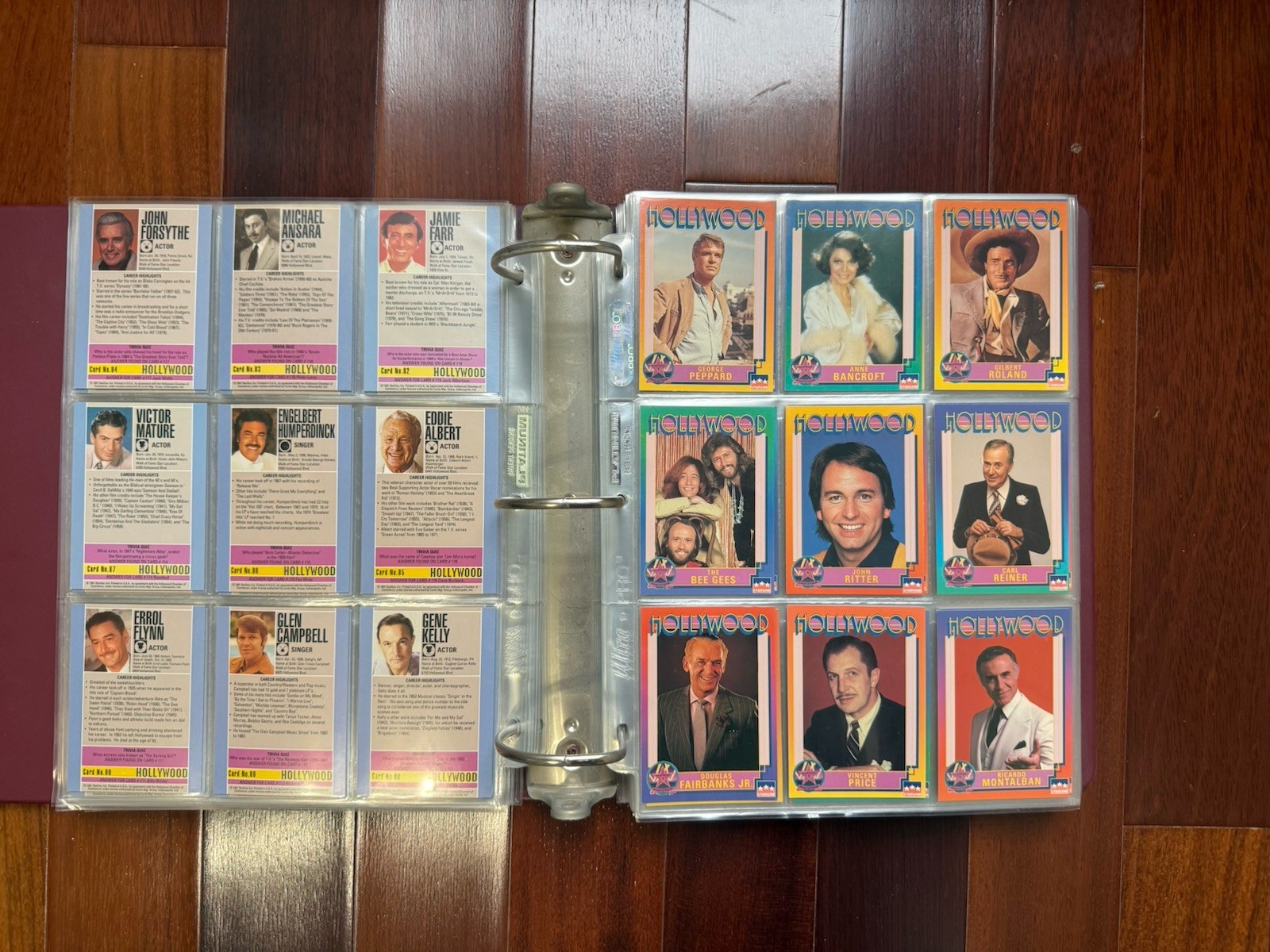 1991 Hollywood Starline 200+ Cards & Binder