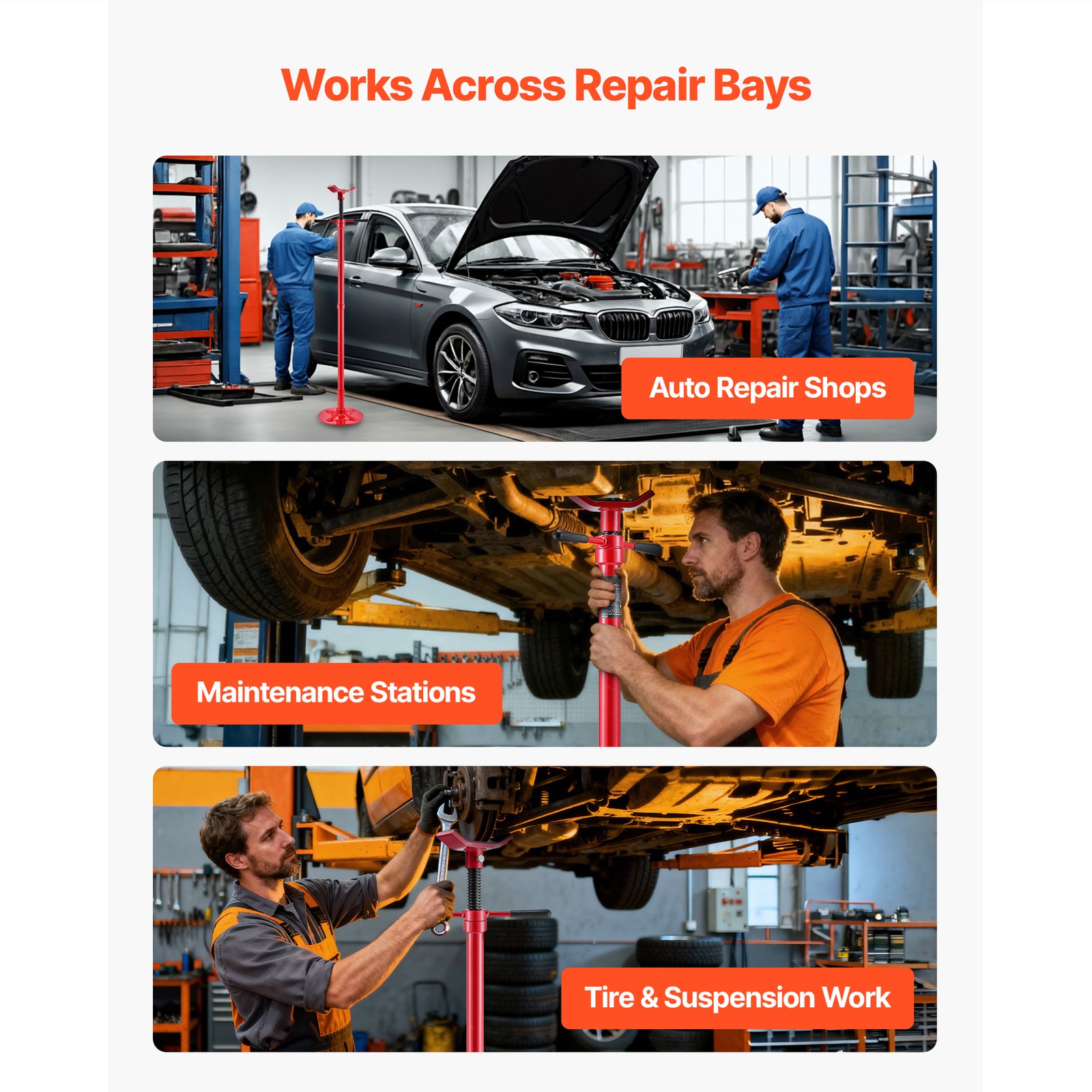 Uimoso Underhoist Support Stand with 3/4 Ton Capacity and Stable Round Base