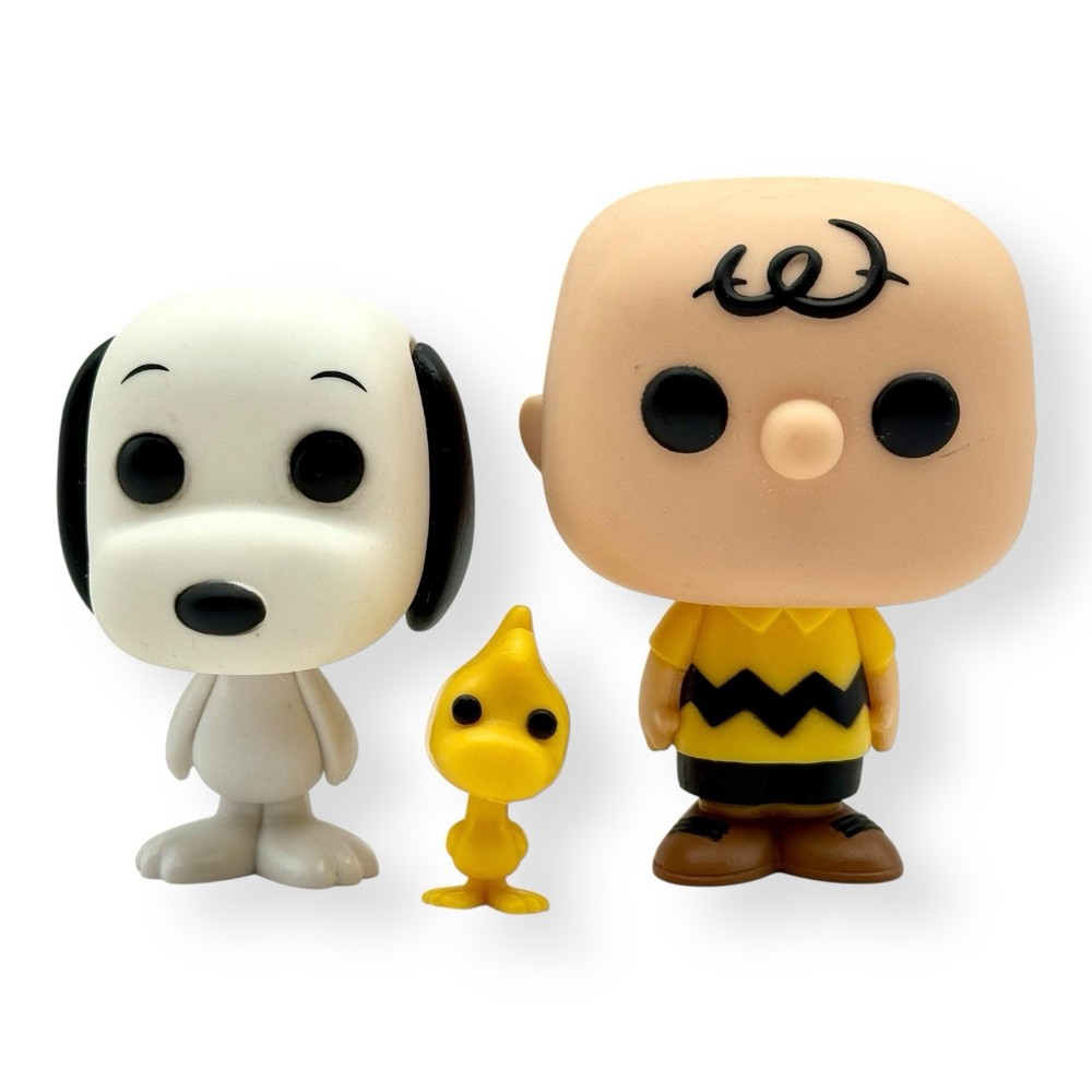 Funko Pop Peanuts #48 Charlie Brown #49 Snoopy & Woodstock Loose OOB Vaulted