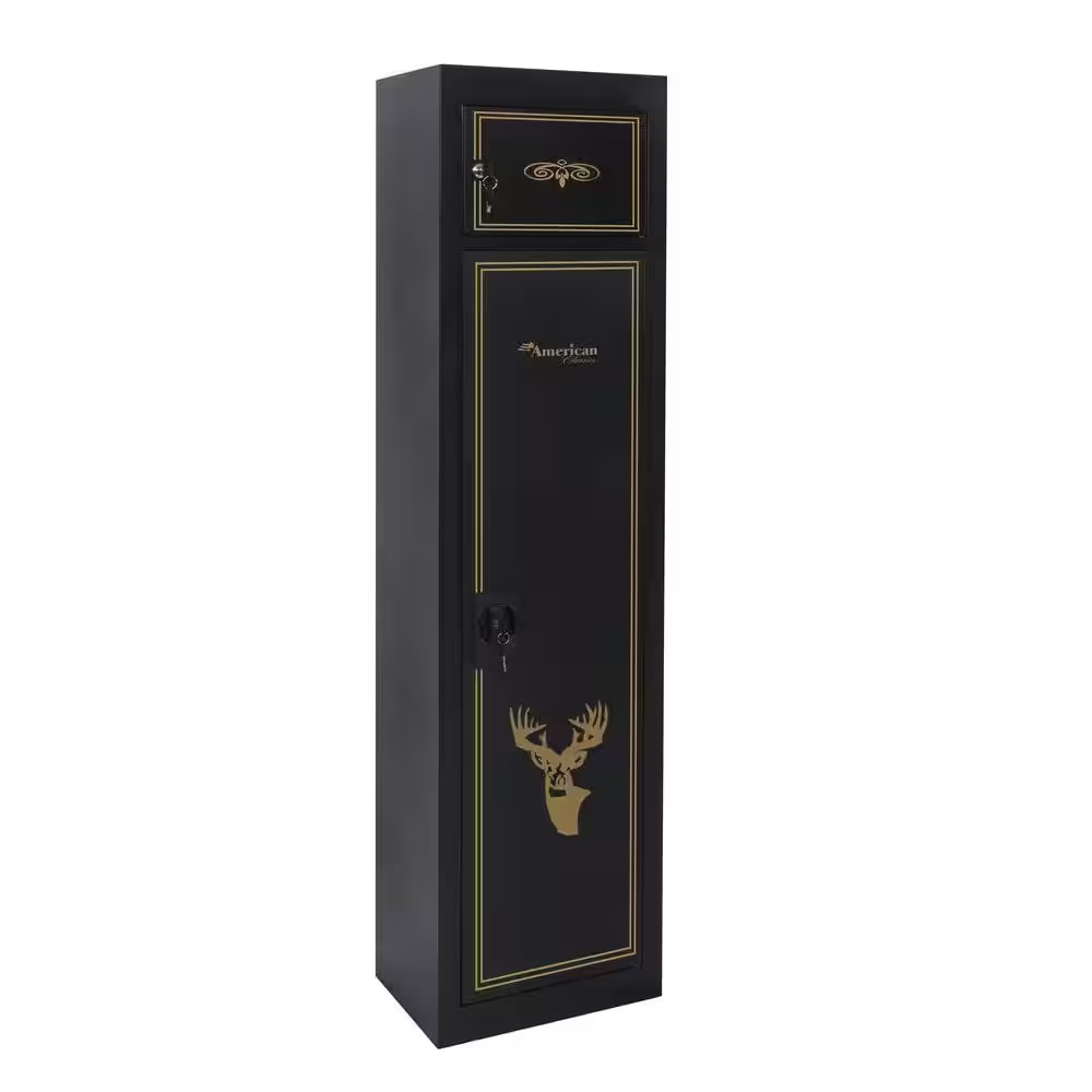 5-Gun Locking Metal Security Cabinet