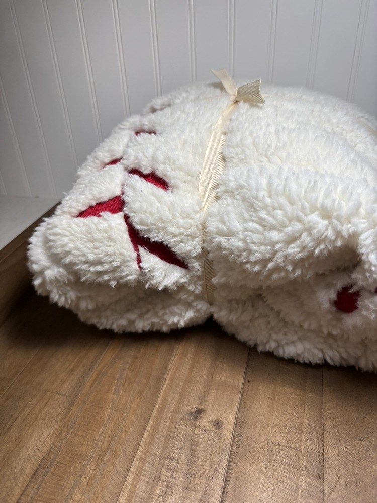 Pottery Barn Kids Anywhere Beanbag, Sherpa Baseball Slipcover Only 31”